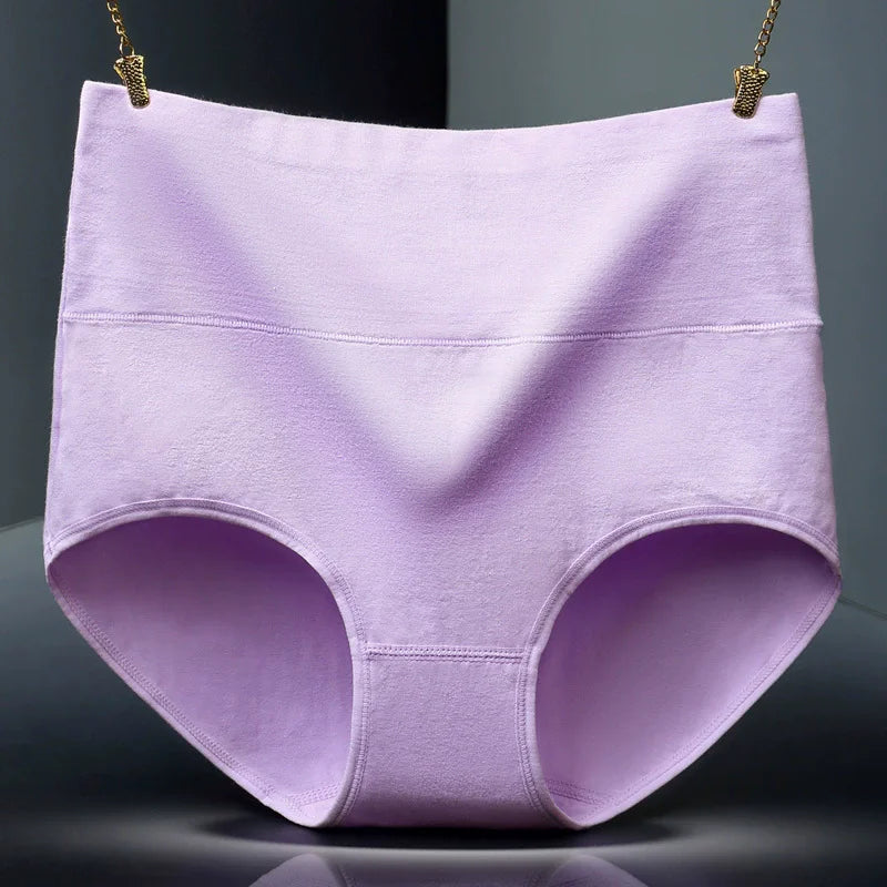 4Pcs Cotton Panties Women High Waist Underwear Body Slim Abdominal Shapers Plus Size Panties Briefs Girls Sexy Lingeries Female - Matrix Studios