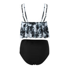 Swimsuits For Women Brazilian Bikinis Sets Two Piece Bikini High Waisted Bottom Bathing Suits With Ruffled Flounce Top Tankini - Matrix-studios.com