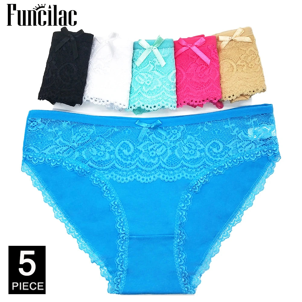 Women's cotton panties Girl Briefs Ms. cotton underwear bikini underwear sexy Ladies Briefs Free shipping 5 Pcs/set - Matrix Studios