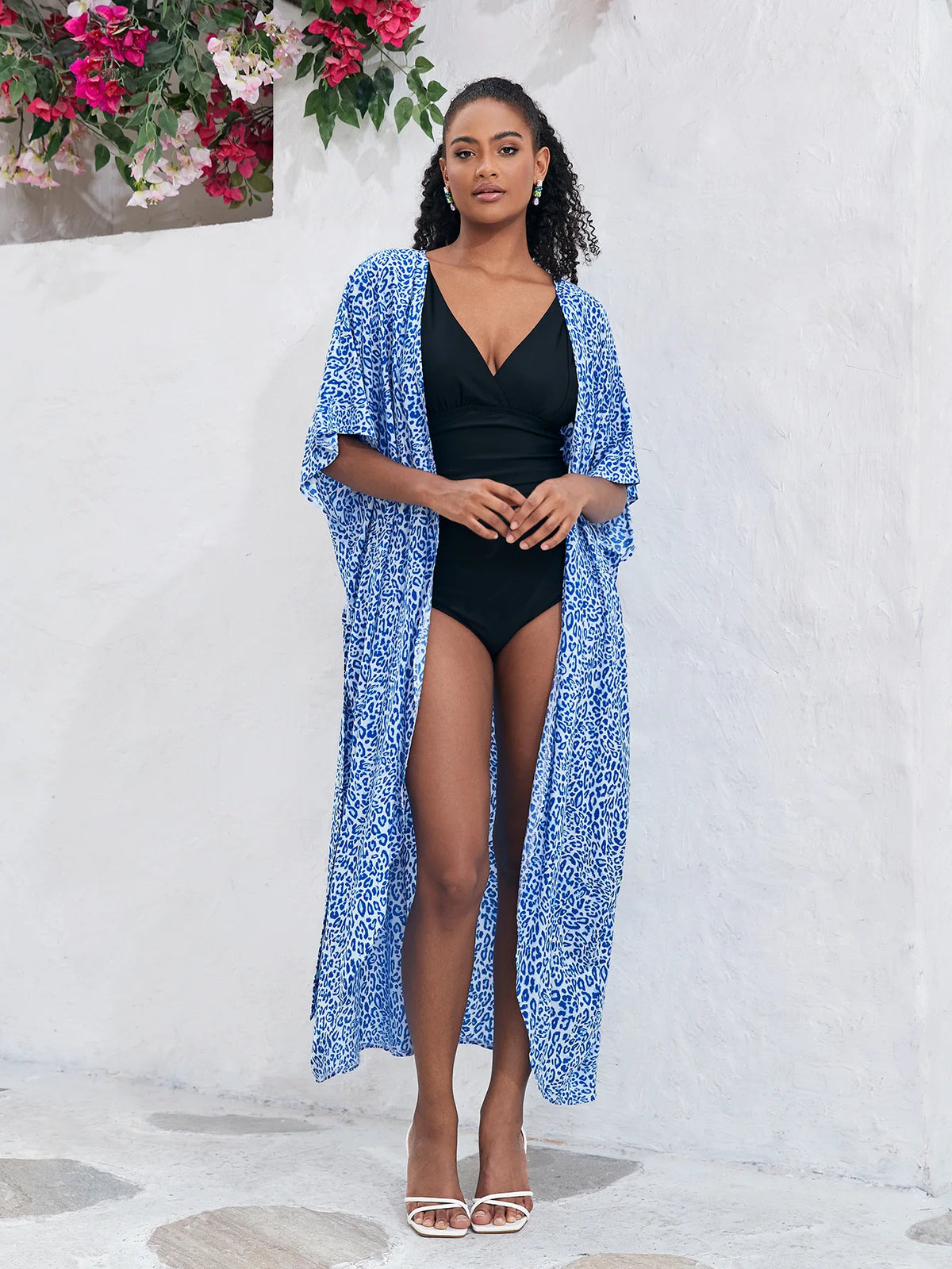 Beach Dress Tunic Cover up Embroidery Kaftan Saida de Praia Women Bikini Cover-up Pareo Sarong Beachwear - Matrix Studios