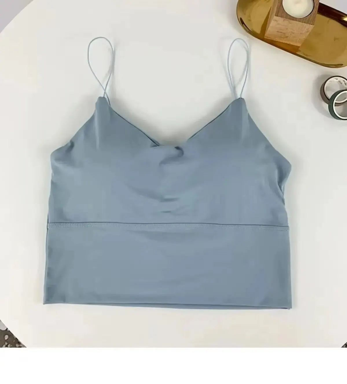 1pc Women Sexy Solid Color Camisole Ice Silk Tube Seamless Sports Tank Top Wireless Underwear Padded Bra Bralette Vest - Matrix-studios.com