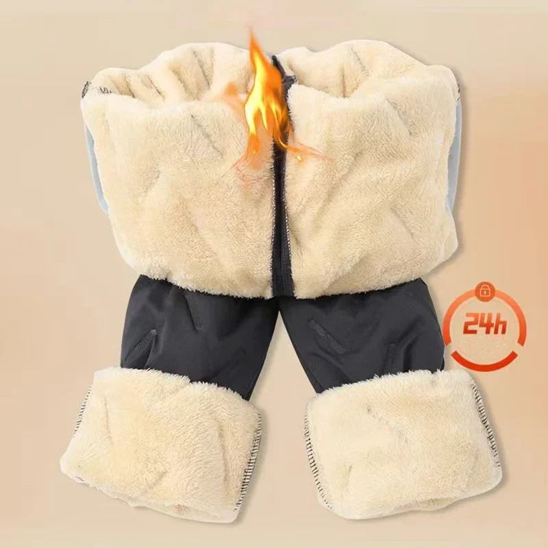 Animal Game Winter Women Plush Thick Fleece Waterproof Sweatpant Windproof Casual Pants Warm Outerwear Lambswool Thermal - Matrix-studios.com