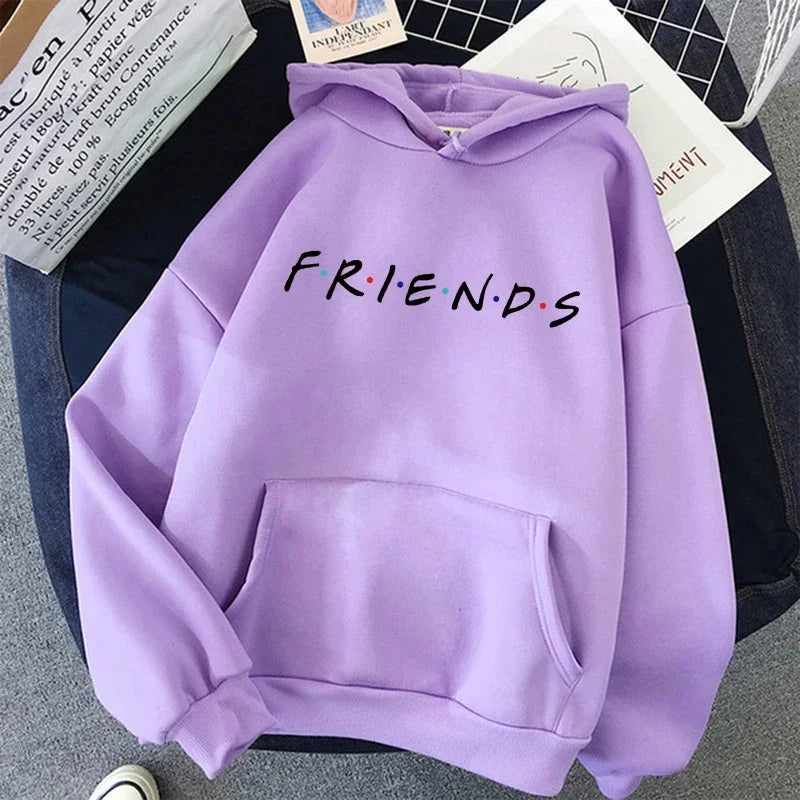 Friends TV Show Hoodies for Women, Funny Cartoon Friends Hoodies, Ullzang Graphic, Vintage Anime Sweatshirt, Female Hoody, 90s - Matrix Studios