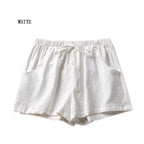 ITOOLIN Casual Linen Shorts Women Gym Workout Shorts Short Pants High Waisted Black Ladies Short Femme Women Shorts Sport Femme - Matrix-studios.com