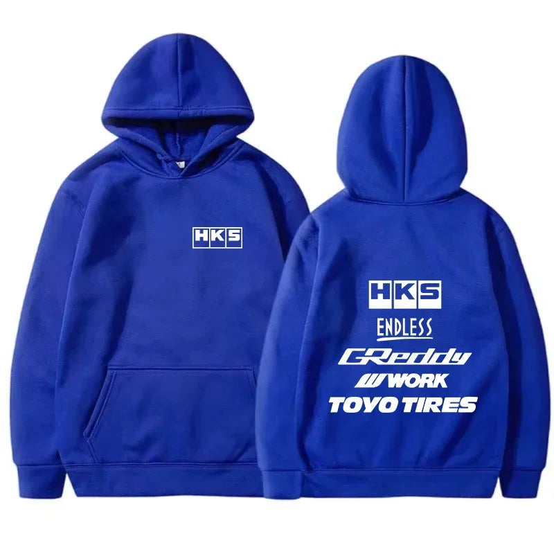 2025 Men Fashion Cool Hoodie Japan JDM Modified Car HKS ENDLESS Hoody Men Women Vintage Casual Sweatshirt Long Sleeve Pullovers - Matrix Studios