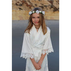 Customized Summer Lace Sleepwear Bride&Bridemaid Wedding Robe Personalized Gown Champagne Kimono Silk Bathrobe Satin Night Dress - Matrix-studios.com