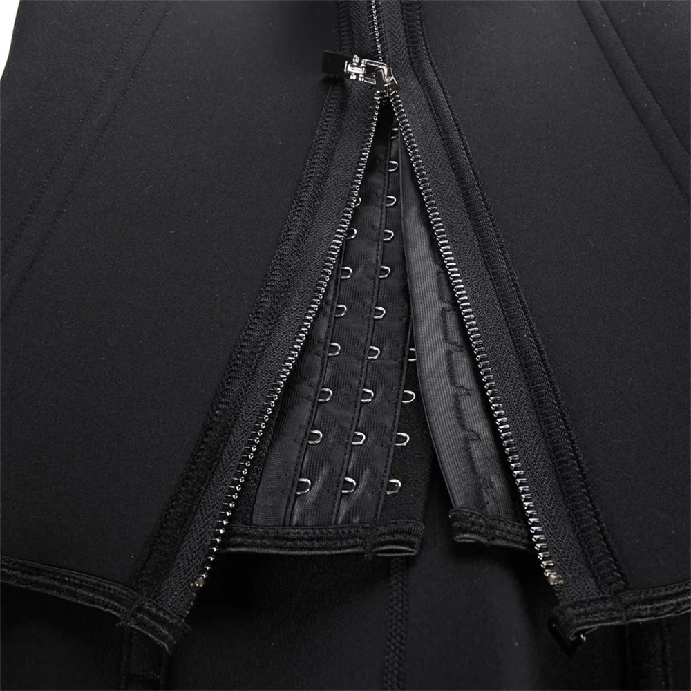 Waist Trainer Tank Top For Women Zipper Body Shaper Tummy Control Sleeveless Top, Women's Activewear Body Shaping Underwear - Matrix-studios.com
