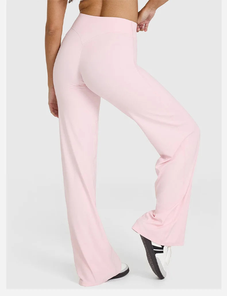 Womens Straight Leg Pants – High Waisted Wide Leg Yoga Pants Breathable Loose Baggy Sweatpants for Gym Running Casual Wear - Matrix-studios.com