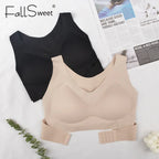 FallSweet Wireless Posture Correction Bra for Women Seamless Push Up Bralette with Cross Back Support for Daily Shaping Lingerie - Matrix Studios