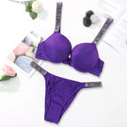 Victoria's Secret Women's Fashion Lingerie Set Sexy Breathable Soft Versatile Shapewear Sexy Lingerie Bra and Panty Set Push Up - Matrix-studios.com