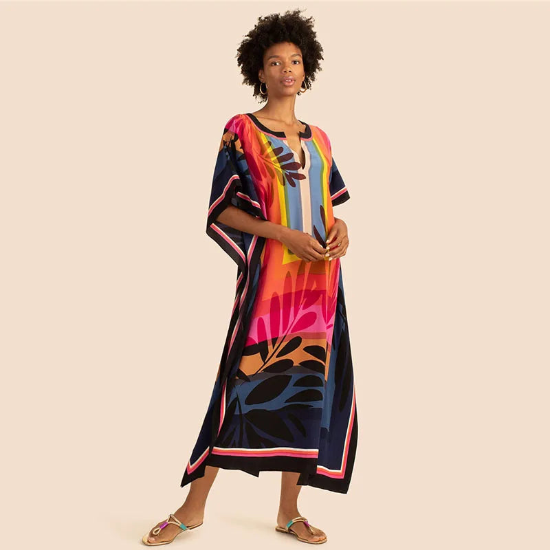 Beach Outfits for Women Cover-ups Swimsuit Bathing Suit Maxi Dress Summer Clothe Plus Size Swimwears - Matrix Studios