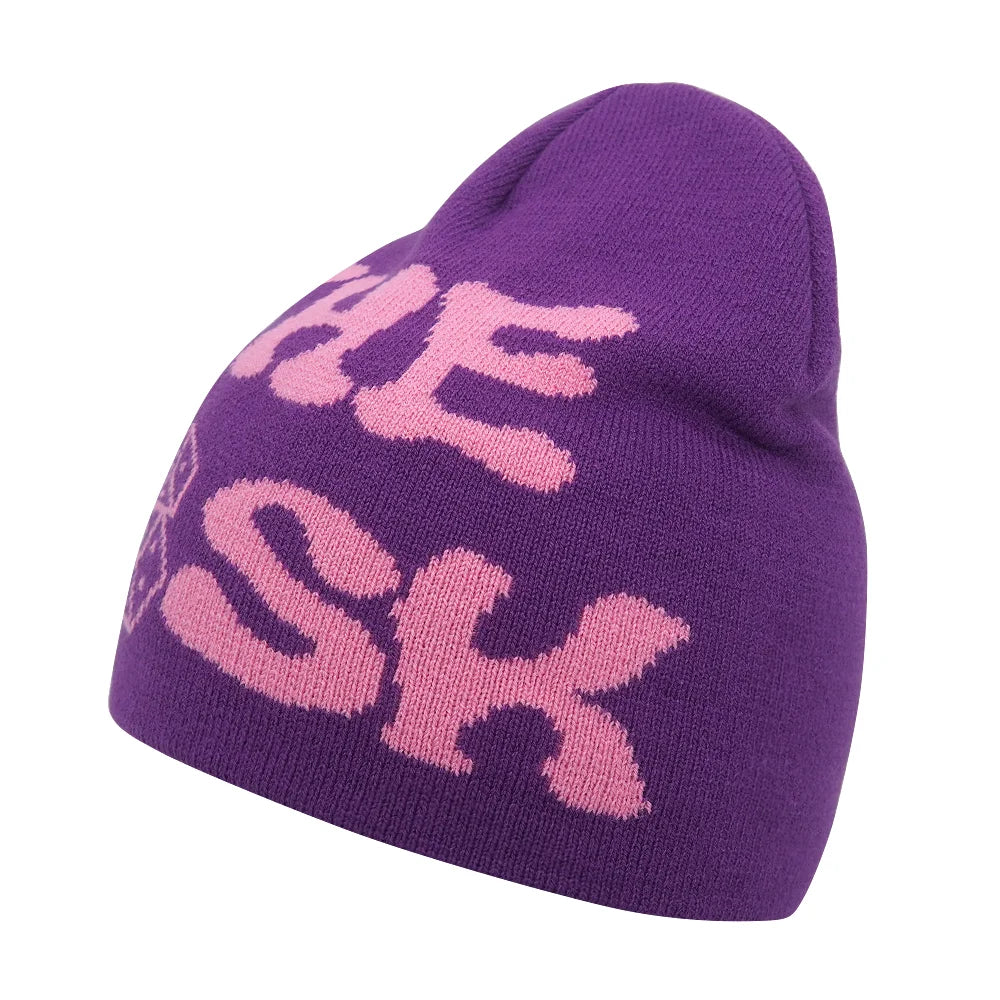 Y2K Letter Knitted Winter Autumn Beanie Cap Men Women Kanye Beanies Gorras Hombre Top Warm Skiing Hat Ear Hats Hip Hop Skullcap - Matrix-studios.com