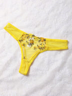 Women Sexy Lace Lingerie Push Up Lingerie Semi-Sheer Bra And Panty Sets Female Erotic Underwear Flower Embroidery Bralette Set - Matrix-studios.com