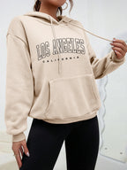 Los Angeles Art Letter Design Women Hoodies American Style Casual Hoody Autumn Hip Hop Female Hoodie Casual Fleece Clothing - Matrix Studios