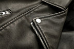 2025New Coal graysty le Women's washed leather jacket with belt, short coat with downgraded zipper and vintage lapel jacket - Matrix Studios