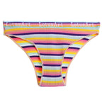 BZEL Women's Panties Colorful Striped Women Underwear Letter Cotton Female Briefs Comfortable Lingerie Breathable Ladies Pantys - Matrix Studios