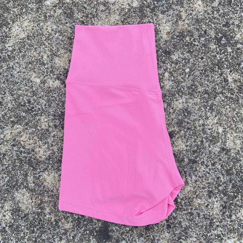 Sexy Solid Color Women Fitness Sport Short High Waist Athletic Yoga Short Leg Cycling Comprehensive Training Jogging Squat Proof - Matrix Studios