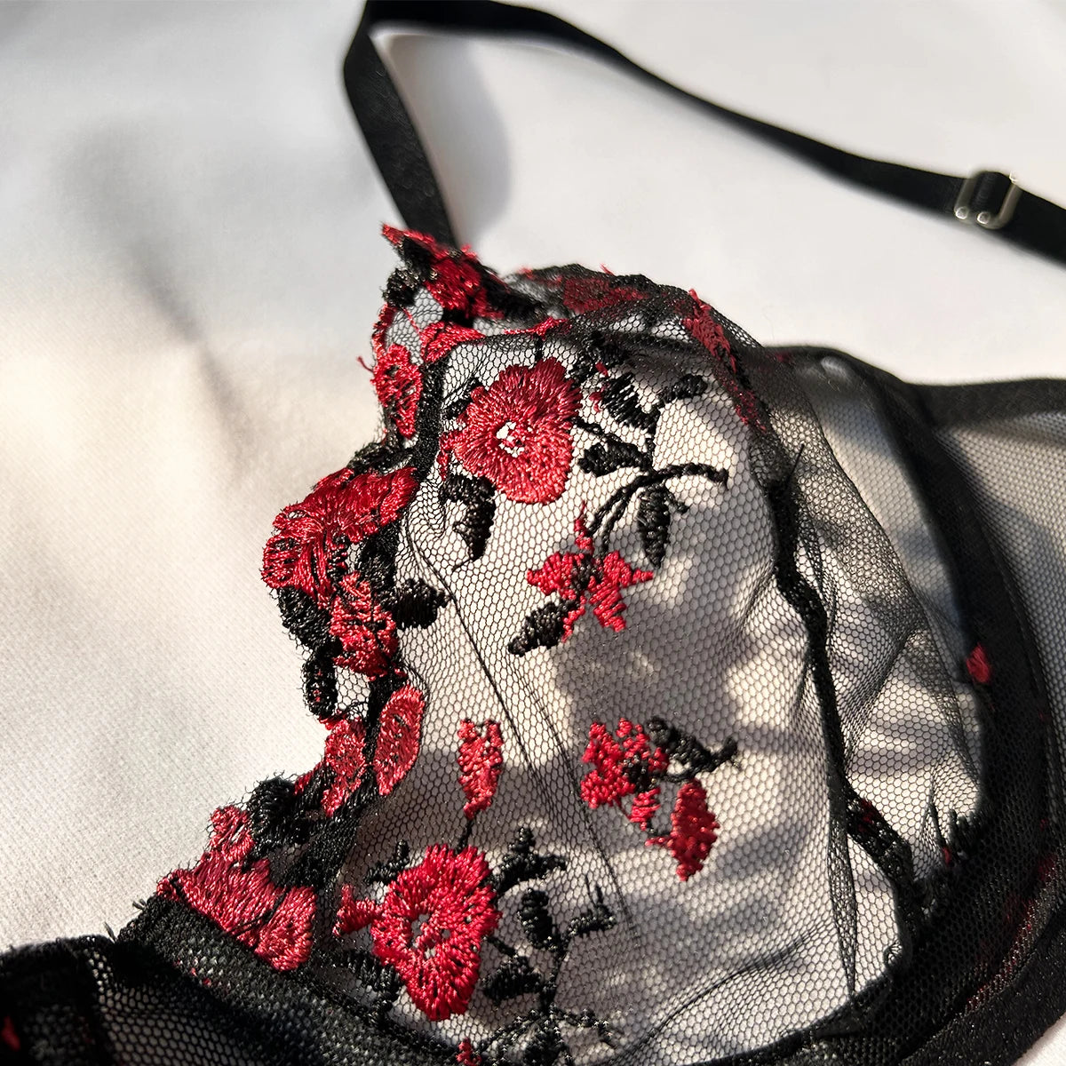 Sexy Set Womens Underwear Exotic Emotional Bra Set Embroidered Print Brassiere Lingerie Set Women's Set Push Up Thin Bralette - Matrix-studios.com