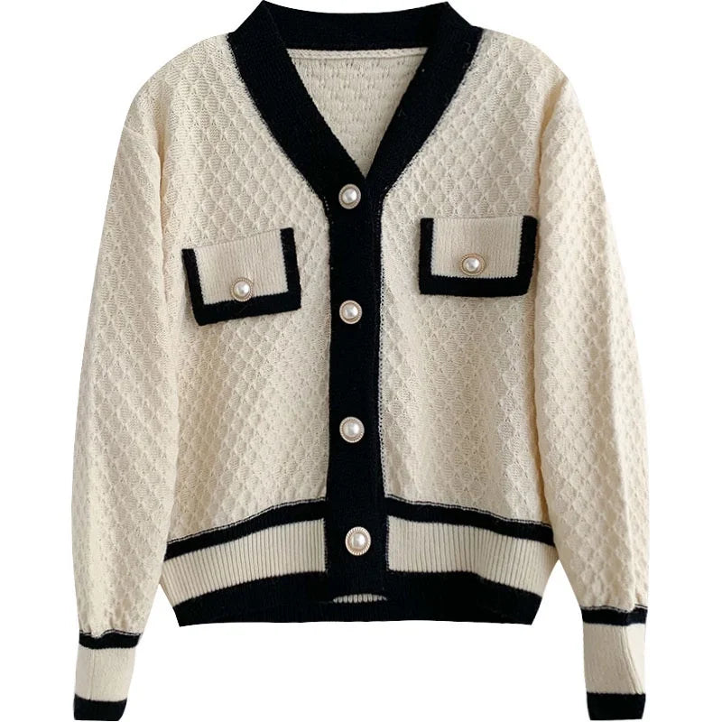 Women's Korean Fashion New Korean Loose Long-sleeved Knit Sweater Cardigans Outwear Coat - Matrix Studios