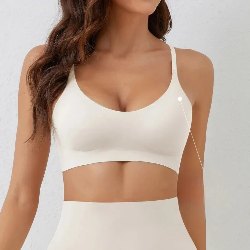 Soft Support Seamless Underwear Comfortable Gathering No Steel Ring Collection Light Thin Breathable Bra Style - Matrix Studios
