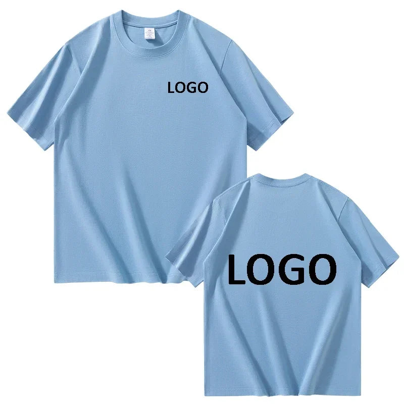 Customized Cotton Printed T-shirts Men Fashion Short Sleeve Tshirt Women Personality Casual Streetwear Tee Tops Camiseta
