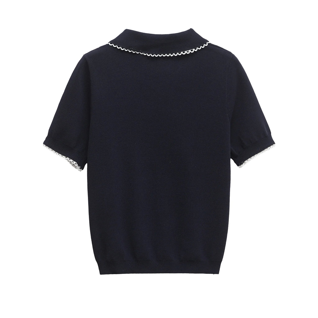 Vintage Women's for Polo T-Shirts Ladies Top Striped Short Sleeves Knitted Golf Wear New Long Jerseys Tops 2142040 - Matrix-studios.com