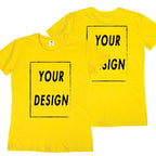 UE Size Custom Team T-shirt for Women, Add Your Own Design in Front and Back, Print and Text, High-quality T-shirt for Men - Matrix-studios.com