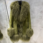 GO BALLISTIC YA Mongolia Sheep Fur Coat Women Real Leather Jacket Genuine Leather Coat - Matrix Studios