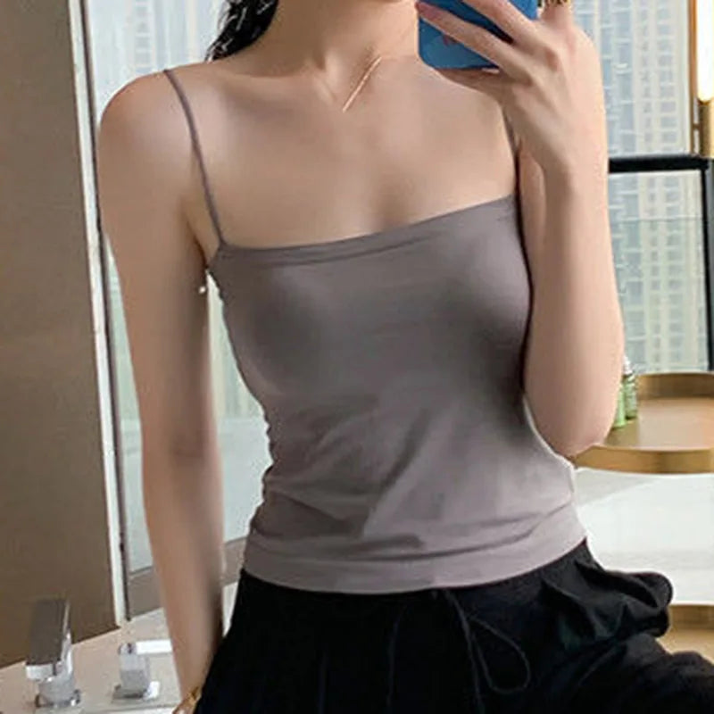 Black Tops Summer Sleeveless Women Tank Top With Lace Top Red Inside Wear Lace Camisoles Loose Underwear Womens Clothing Vest - Matrix-studios.com