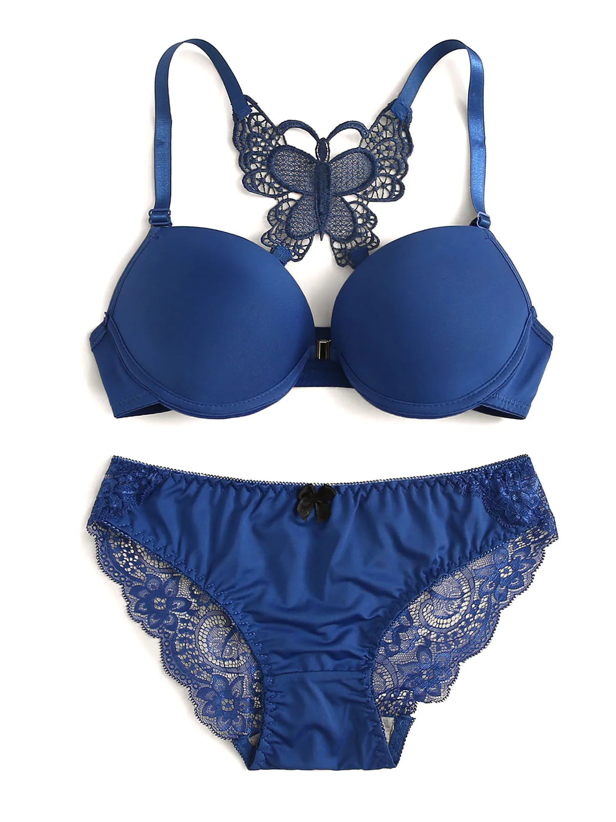 Hot selling 2-piece set of sexy red front button braissere beautiful back butterfly fashion bra push up women's set A2120 - Matrix-studios.com