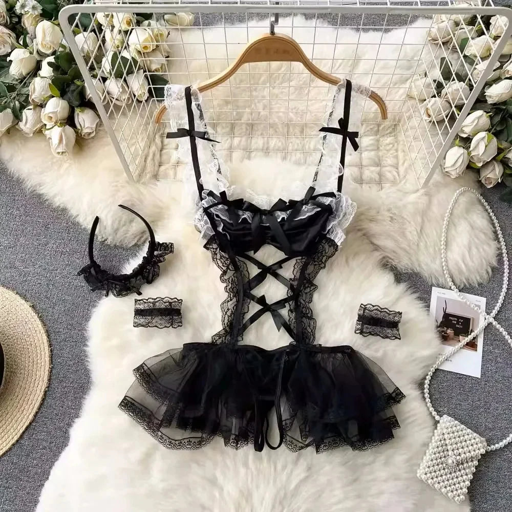 Women's Bras Women's Underwear Sets Sexy Lingerie Outfit Bra And Panty Set Woman Clothes Attractive Chest Suspenders Below Sex - Matrix-studios.com