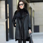 Oversized 6XL Thicken PU leather Jacket Women's 2025 Winter Warm Faux Mink Fur Coat Female Loose Windproof Parka Long Overcoat - Matrix Studios