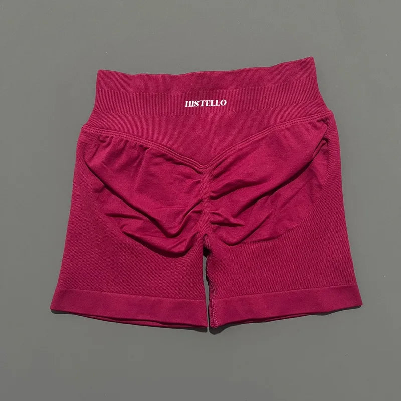 HISTELLO Impact Shorts Df Substitute High Waist Women Yoga Workout Shorts Seamless Leggings Stretch Fitness Gym Running Shorts - Matrix Studios