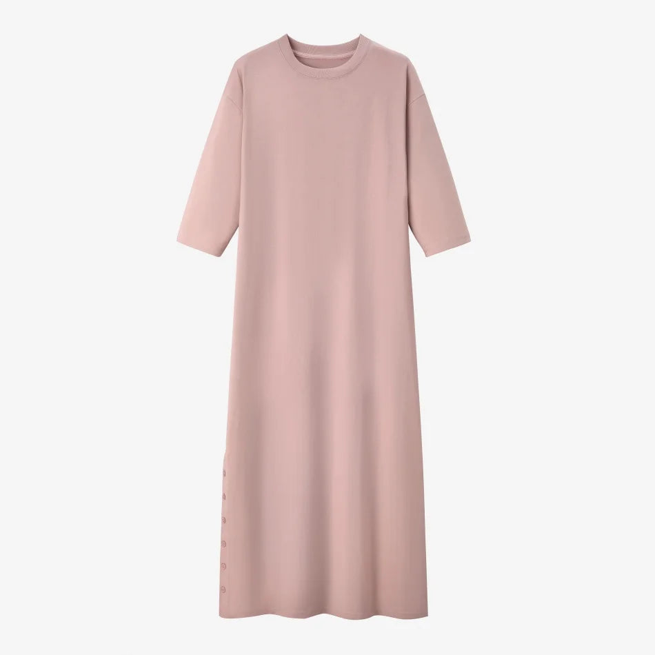 AS SS26 oversize loose T-shirt dress + V neck T-shirt  + skirt  set casual style  woman clothes - Matrix-studios.com