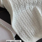 Ice Silk Polo Shirt Knitted Short Sleeve T-Shirt Summer Chic Thin Unique Jacquard Women Tops 2026 Korean Style Women’s Clothing - Matrix-studios.com