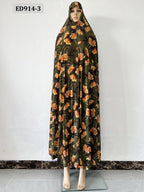 6XL  Muslim Womens Hooded Abaya African Sleeveless Prayer Garment Kaftan Dress With Hijab Floral Dubai Saudi Robe Ramadan - Matrix-studios.com