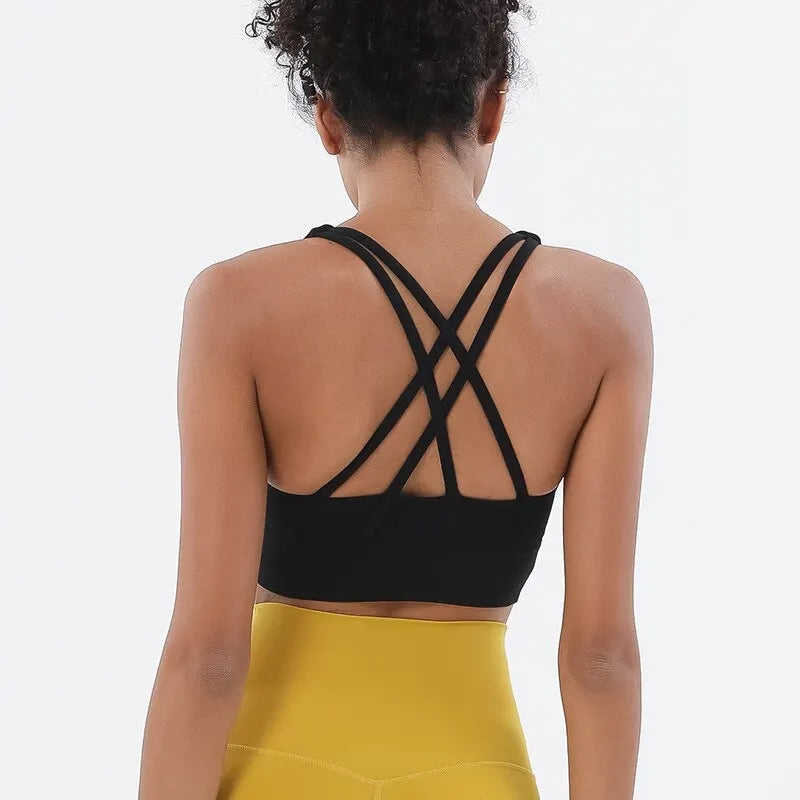 Women Fitness Yoga Bras Race Back Sports Bras Nylon Top Women Bra Sexy Breathable Underwear For Women Gym - Matrix Studios