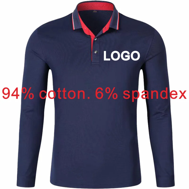 Long Sleeve Polo Shirt 2023 New Casual Long Sleeve Top Personal Company Custom Embroidery Men and Women Polo Shirt Long  Sleeve - Matrix-studios.com