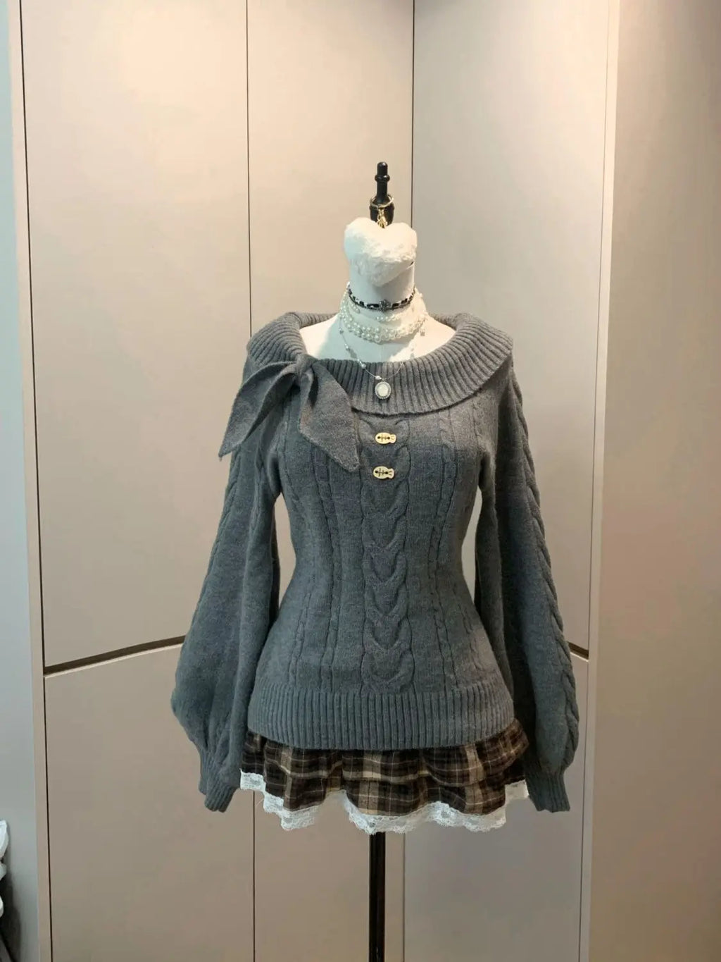 Preppy Style Sweet Knitted Sweater 2000s Aesthetic Gyaru Chic Korean Y2k Jumper Sweater Long Sleeve Coquette Knitwears - Matrix Studios