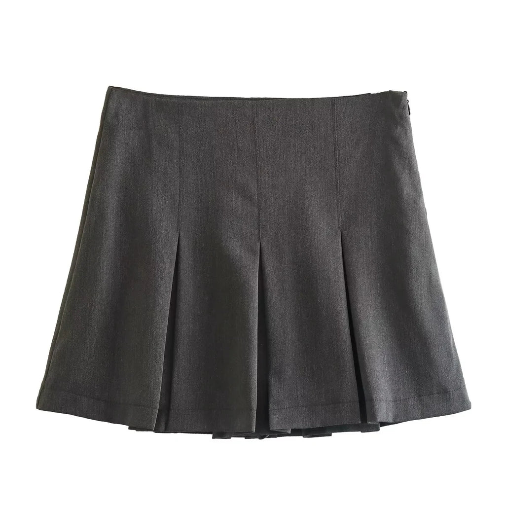 KONDALA 2026 Spring Summer Women Casual Tierred Mini Skirts Fashion Vintage Valentine‘s Day Ruffles Pleated Sexy Shorts Skirts - Matrix-studios.com