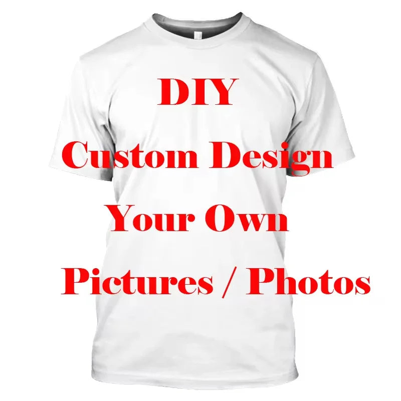 New DIY Pattern T-Shirt For Men Women Personalized Custom 3D Print T Shirts Summer Casual Short Sleeve O-Neck Tops Street Tees - Matrix Studios