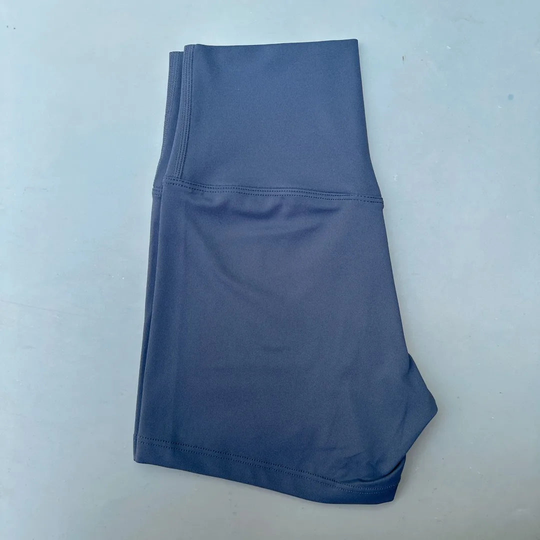 Solid Color Women Fitness Sport Short High Waist Yoga Short Legging Bike Soft Squatting Proof Comprehensive Training Jog Athleti - Matrix Studios