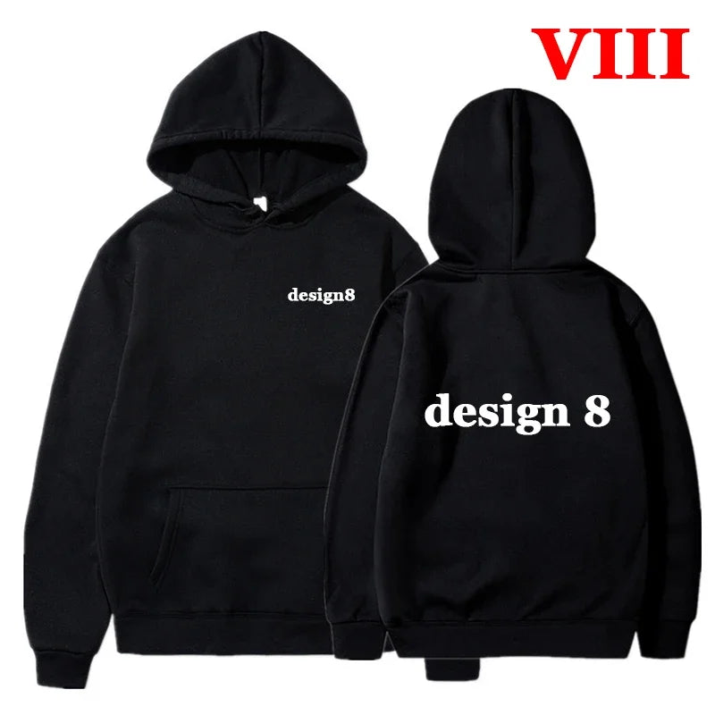 Men Hoodies Loose Casual Clothing Women Fashion Long Sleeve Hooded Pullover Personality Design Streetwear Sweatshirts - Matrix Studios