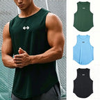Summer Men's Gym Tank Top Fitness Training Clothing Quick-drying Loose Bodybuilding Sleeveless Shirt Men Fashion Basketball Vest - Matrix Studios