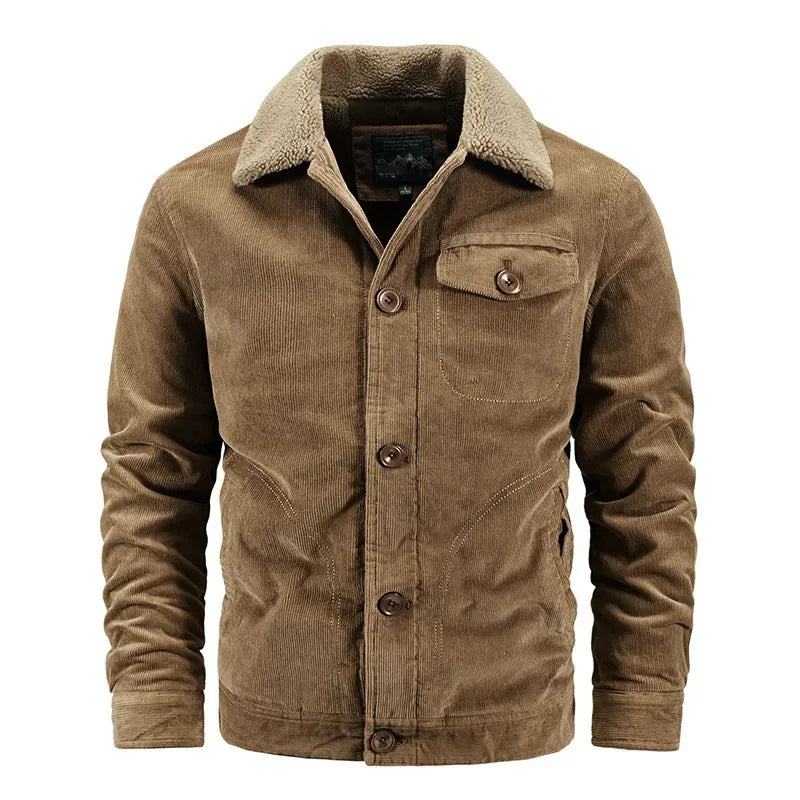 Men Corduroy Winter Coats Slim Down Jackets Warm Parkas Casual Jaquetas New Fashion Male Thicker Outwear Winer Jackets Size 6XL - Matrix Studios