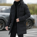 Winter Jackets Men Hooded Casual Long Down Jackets Thicker Warm Parkas New Male Outwear Winter Coats Slim Fit Jackets Size 4XL - Matrix Studios