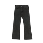 Male Japan Korea Style Vintage Denim Trousers Pant Men High Street Hip Hop Casual Hole Small Flare Jeans Pant - Matrix Studios