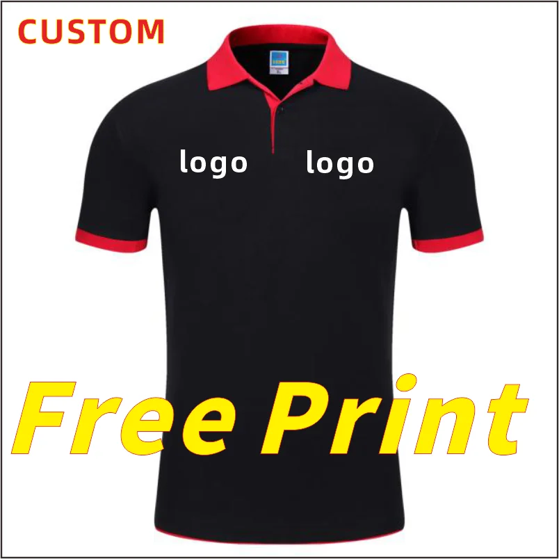 POLO Shirt Customized Print Logo Summer Short Sleeve Print Image Personalized Customized Work Suit T-shirt Embroidered Polo Coll - Matrix-studios.com