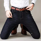 Men Fashion Straight Jeans mens 2026 New Stretch Slim Fit Pants Comfortable Soft Business Denim Trousers Male Brand Clothing - Matrix Studios