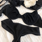 Summer 6 Color Women Underwear Sexy French Bralette Push Up Bra Set Ultra Thin Thread Fabric Breathable Lingerie With Thong Sets - Matrix-studios.com
